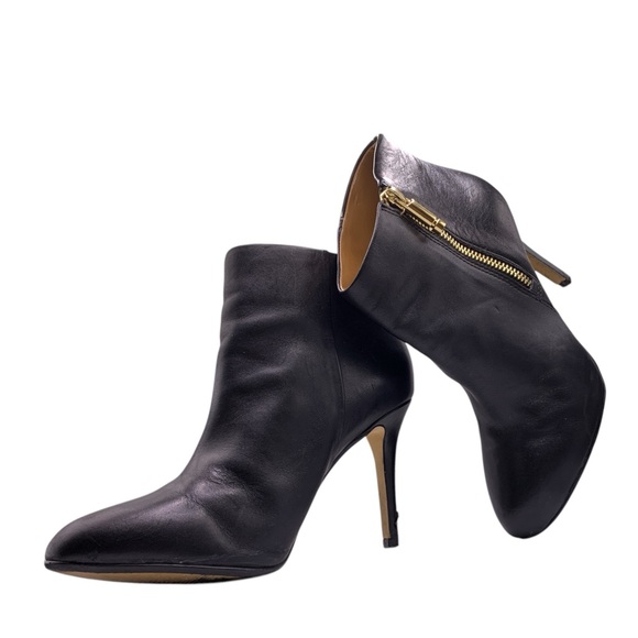 BANANA REPUBLIC Black Leather Ankle Booties - Picture 10 of 10